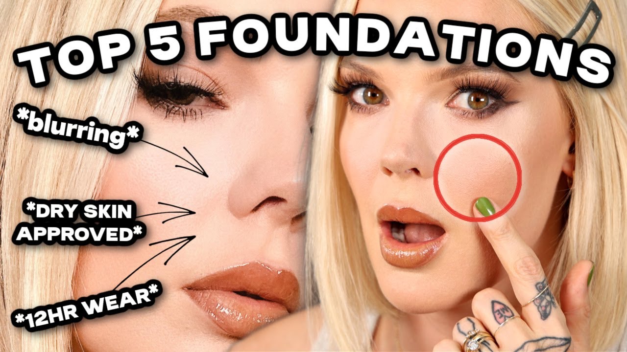 TOP 5 BLURRING FOUNDATIONS FOR DRY SKIN satin finish foundations that that are dry skin approved