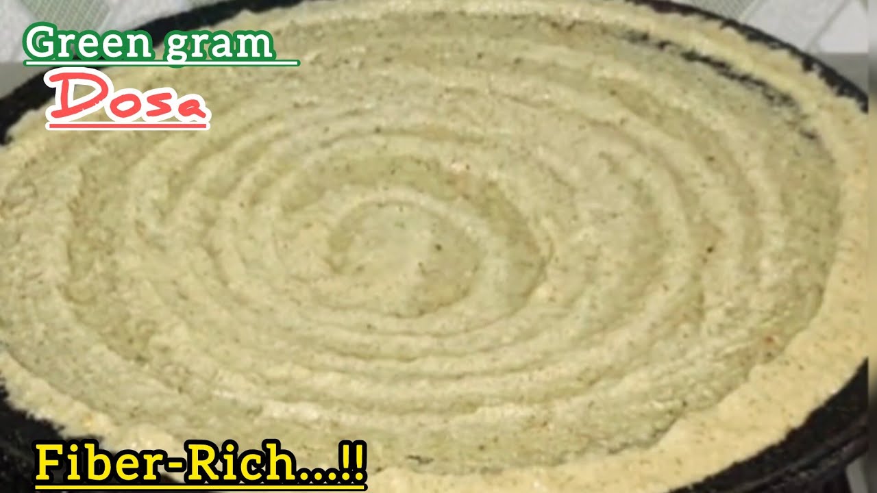 பச்சை பயறு தோசை | புரோட்டீன் ரிச் தோசை | Healthy Green Gram Dosa Recipe in Tamil | Healthy diet dosa