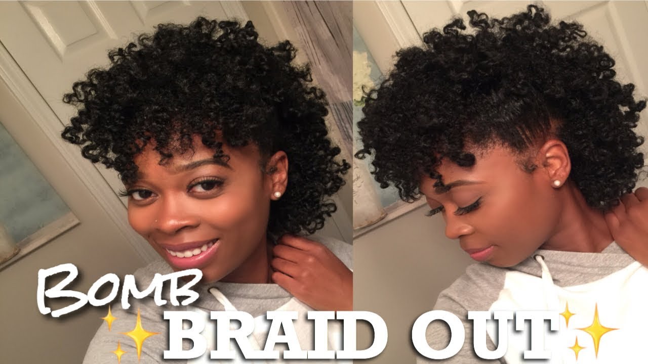 HOW TO | BOMB BRAID OUT!! | SHORT NATURAL HAIR | MOHAWK