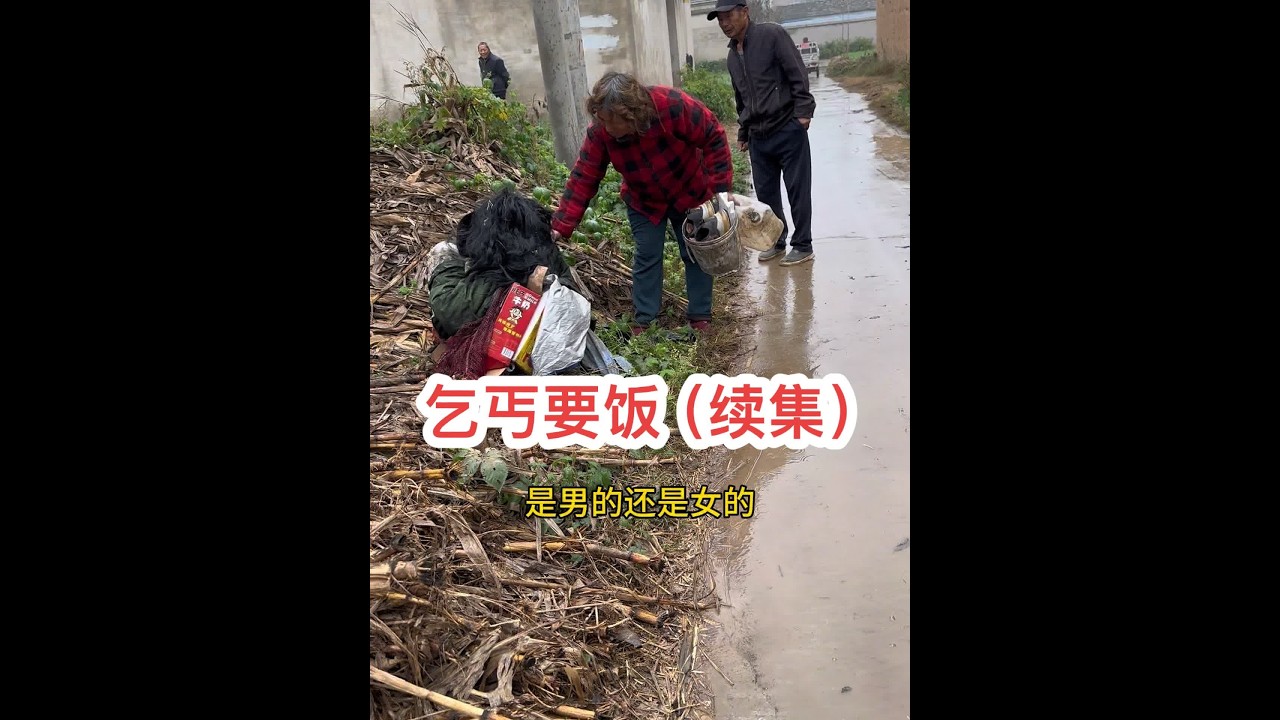 二嫂子是全网第一个被乞丐吓哭的人，但也是全网最善良的一个人，昨天视频的续集来了……#创作灵感 #乞丐要饭 #我的乡村生活 #新农人计划2024 @海娇（金砖哥嫂子小号）