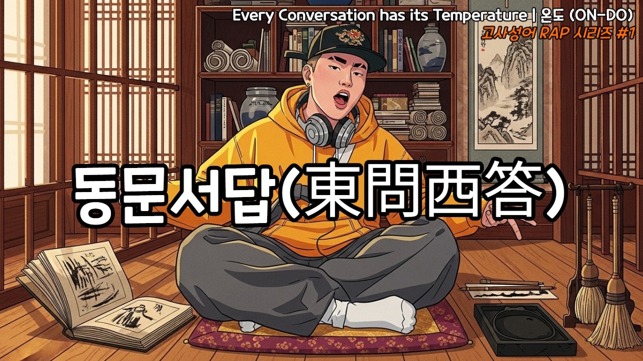 [🌡️ 음악의 온도23°C] 🎵 [동문서답 東問西答] Every Moment has its Temperature | 온도 (ON-DO) | 고사성어 RAP 시리즈 #1