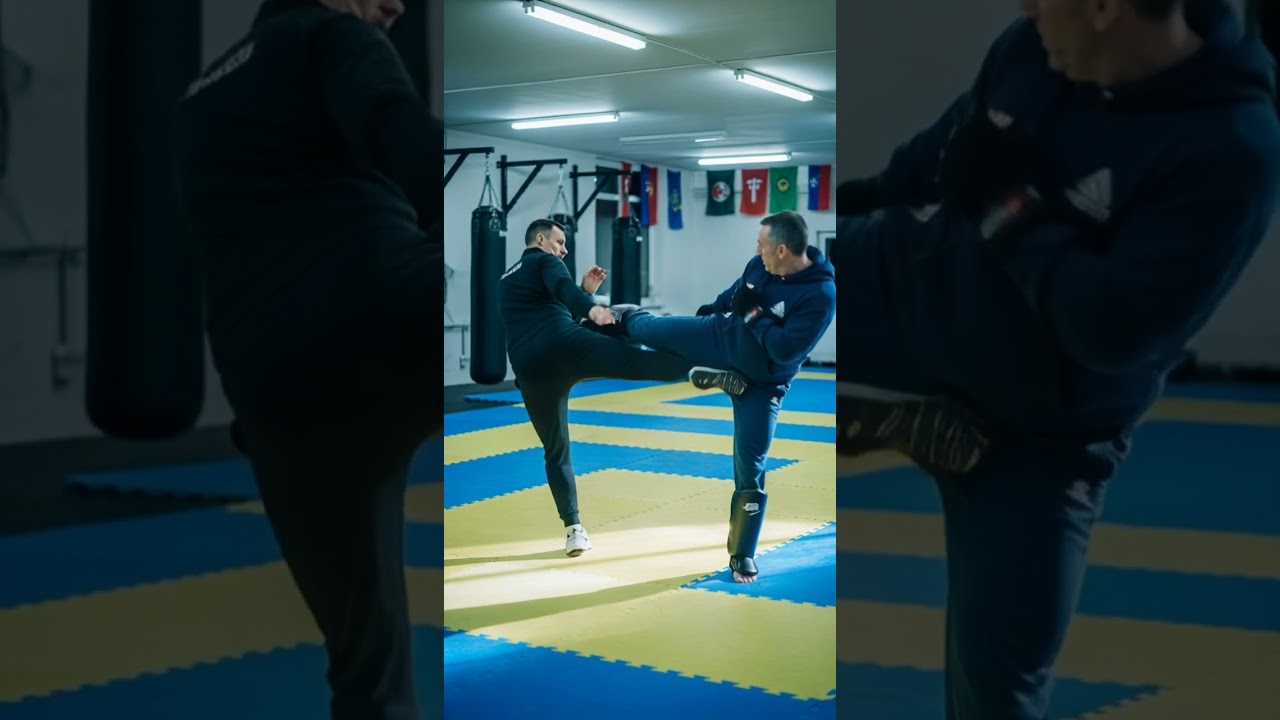 Surgical strike: a side kick to the leg to disable opponents fast