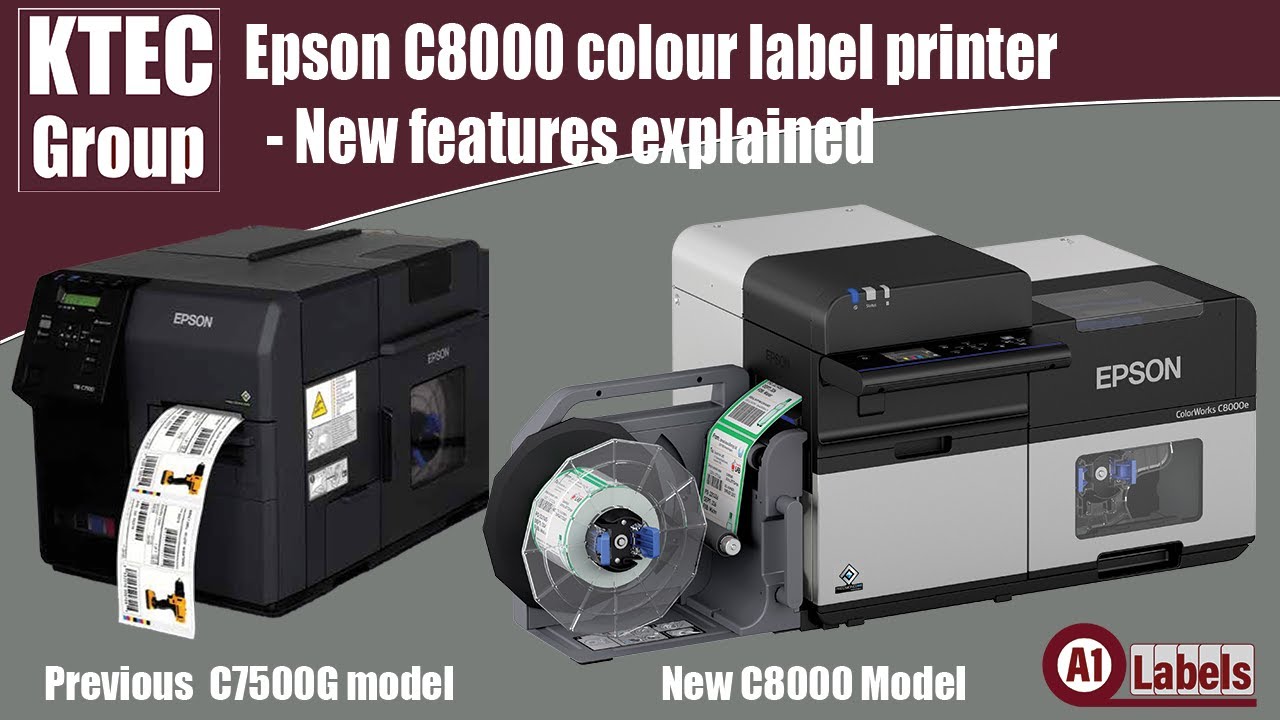 Epson C8000 Colour Label Printer - New Features Explained - KTEC GROUP UK