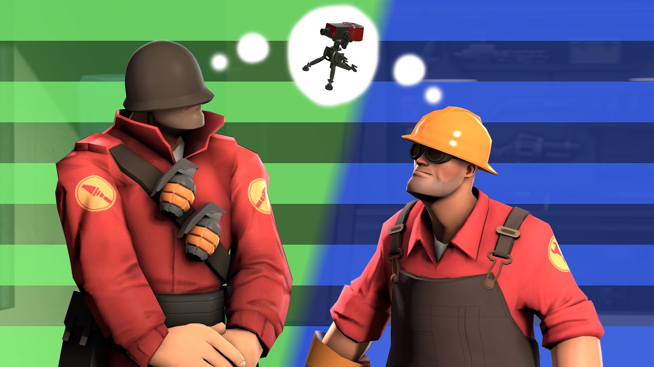 Engineer and Soldier Build a Sentry