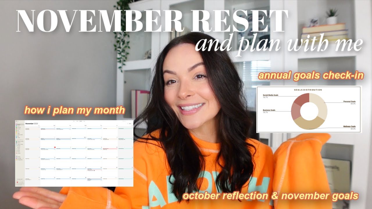 november reset & plan with me 🖥️ | november goals, checking on annual goals, how i stay organized