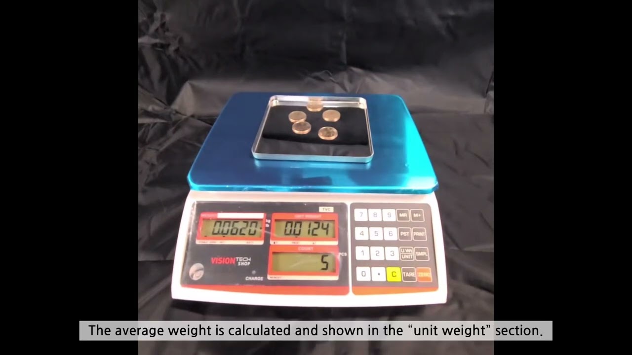 How to count coins with TVC scale