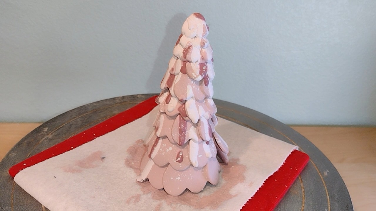 Glazing the Ceramic Heart Tree Sculpture