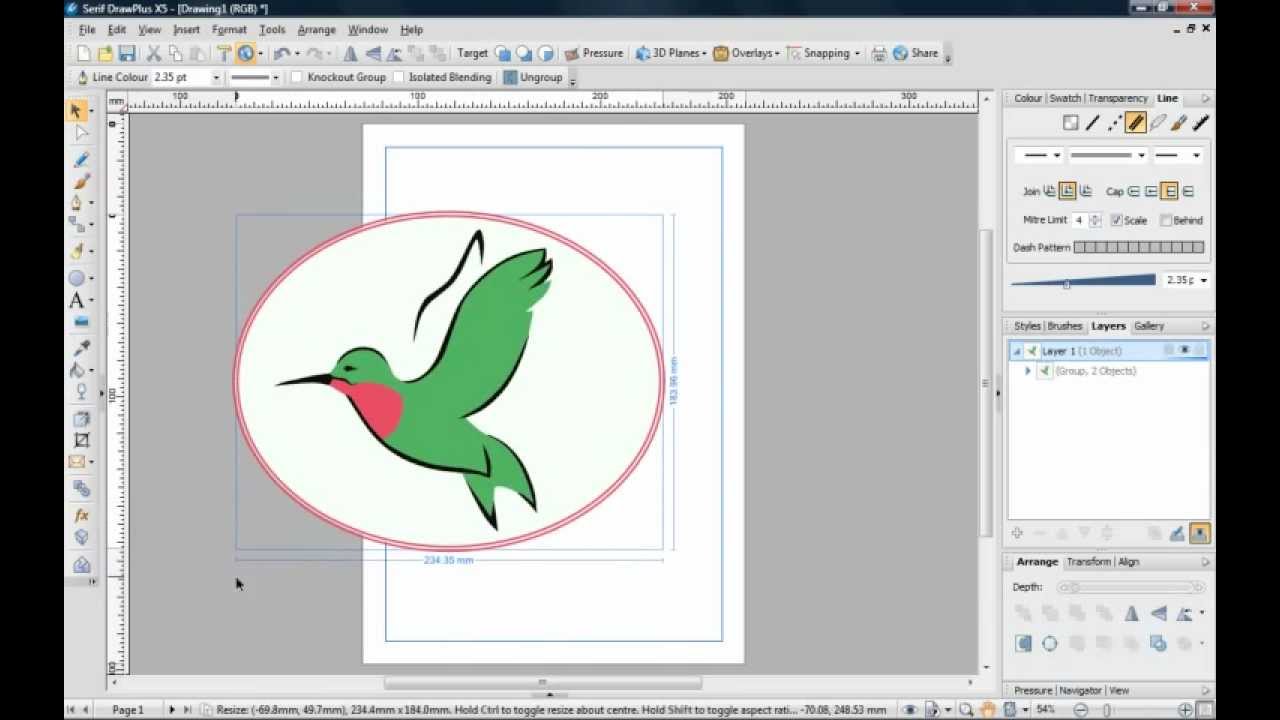 Serif DrawPlus X5 Tutorial - Creating Logos