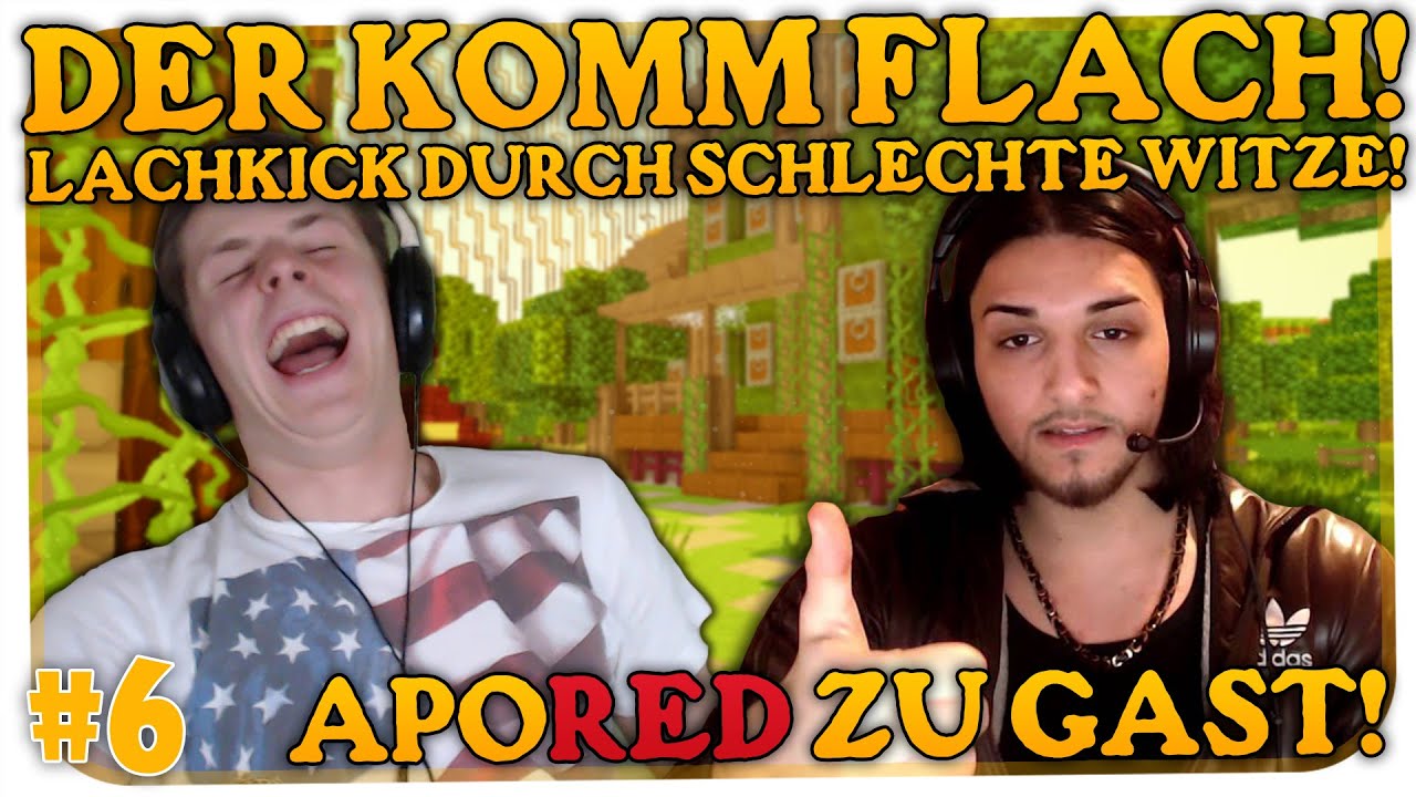 DER KOMMT FLACH #6 - LACHKICK DANK APORED'S SCHLECHTEN WITZEN :D [MINECRAFT SG]