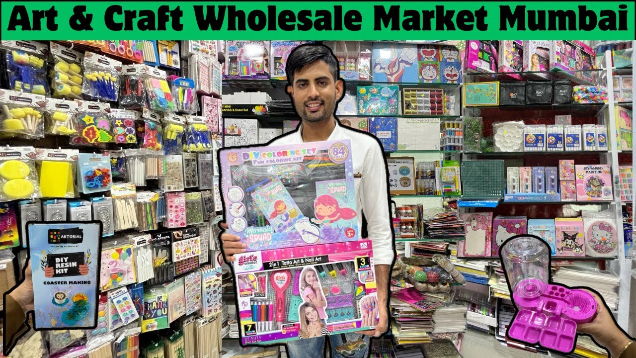 Art & Craft Wholesale Market in Mumbai Art & Craft Ideas Stationary Wholesale Market Art for kids