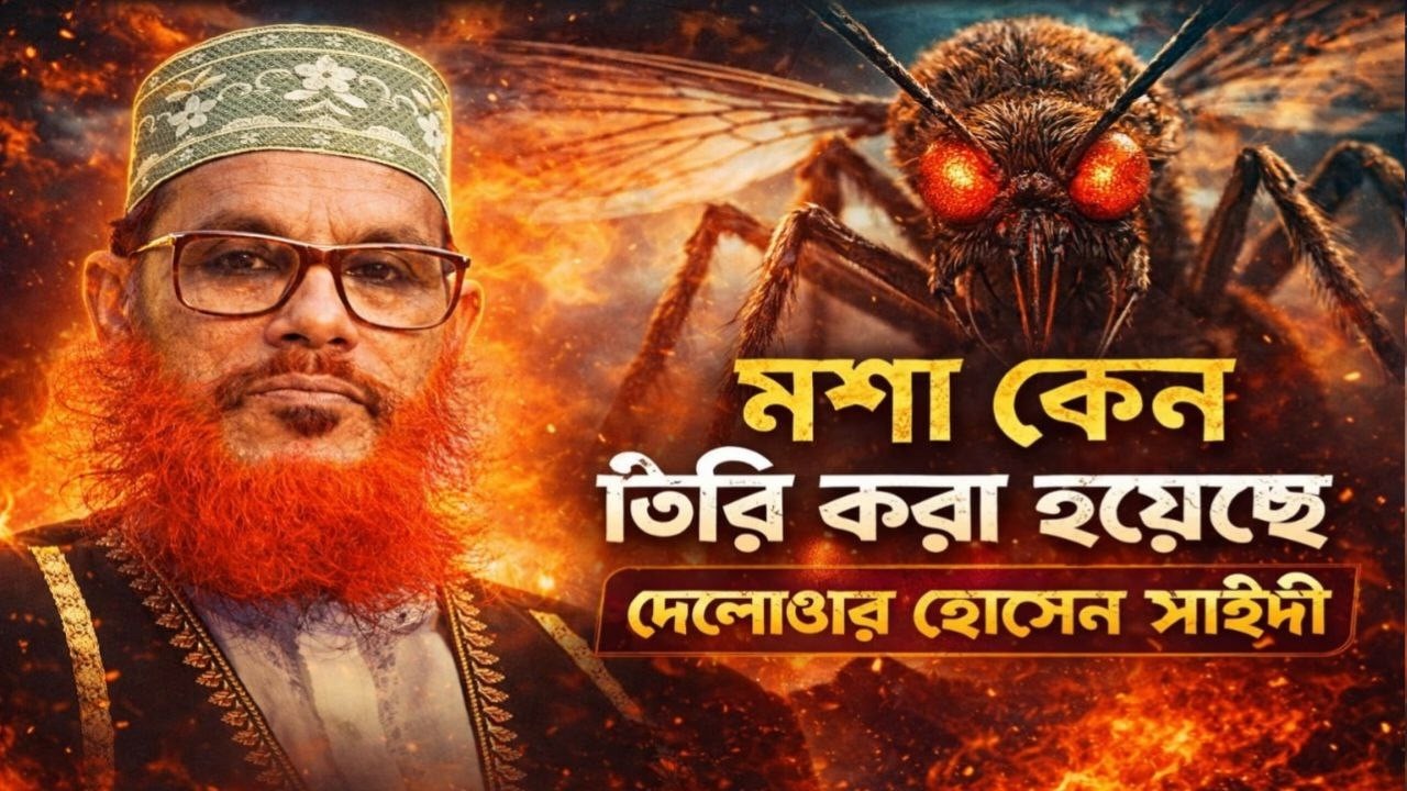 মশাকে কেন বানিয়েছেন ওয়াজ দেলোয়ার হোসেন সাঈদী Maśākē kēna bāniẏēchēna ōẏāja dēlōẏāra hōsēna sā'īdī