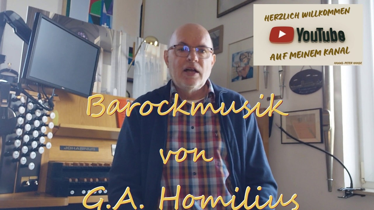 hapeorgelspieler mit feiner Barockmusik vom Bach-Schüler G.A.Homilius