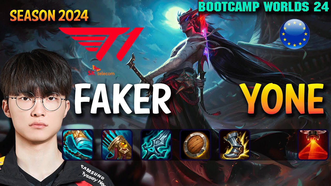 T1 Faker YONE vs SYNDRA Mid - Patch 14.21 EUW Ranked WORLDS 2024 Bootcamp | lolrec