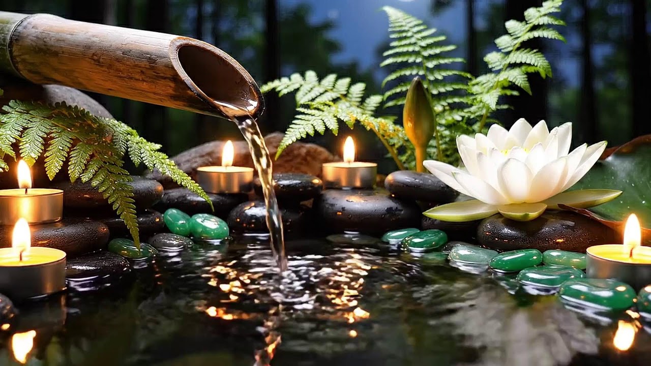 Healing Music for the Heart & Mind 🌿 Bamboo Water Sounds, Deep Sleep