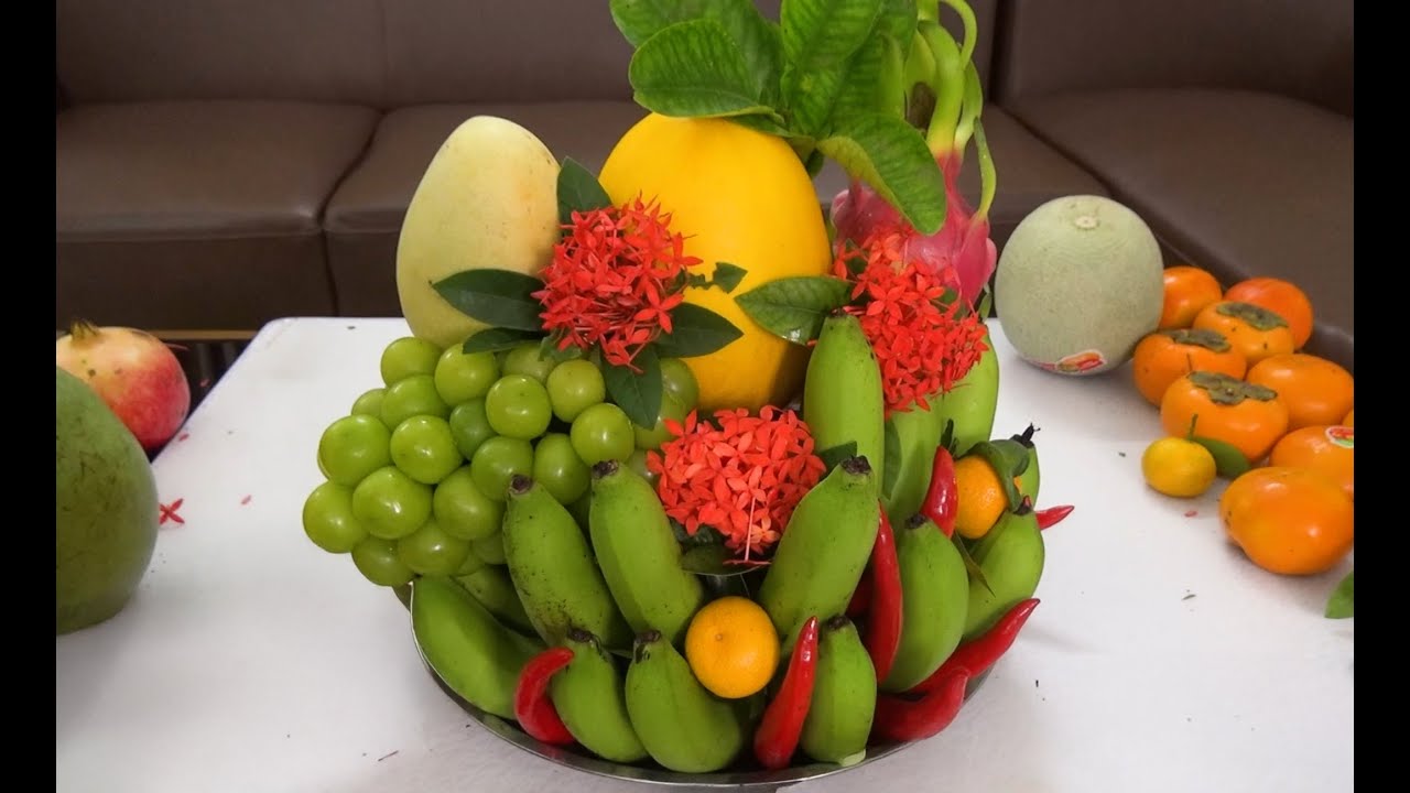 Cách bày mâm ngũ quả ngày tết đẹp đơn giản