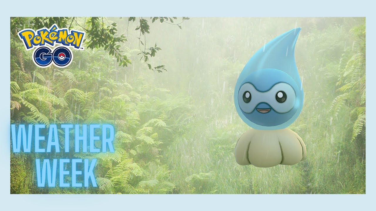 New Weather week in pokemon go! shiny rain castform and more