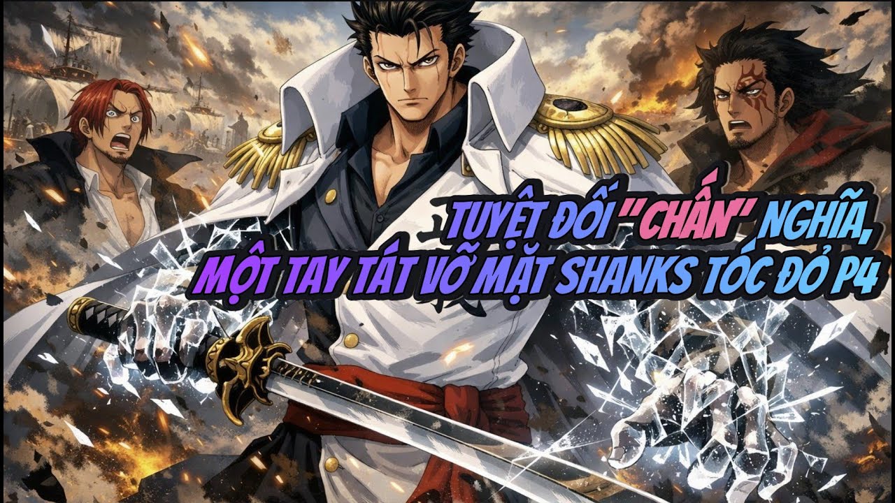 Xuyên không vào One Piece, ta sở hữu Chấn Nghĩa tuyệt đối: Một tay tát vỡ mặt Tóc Đỏ! P4