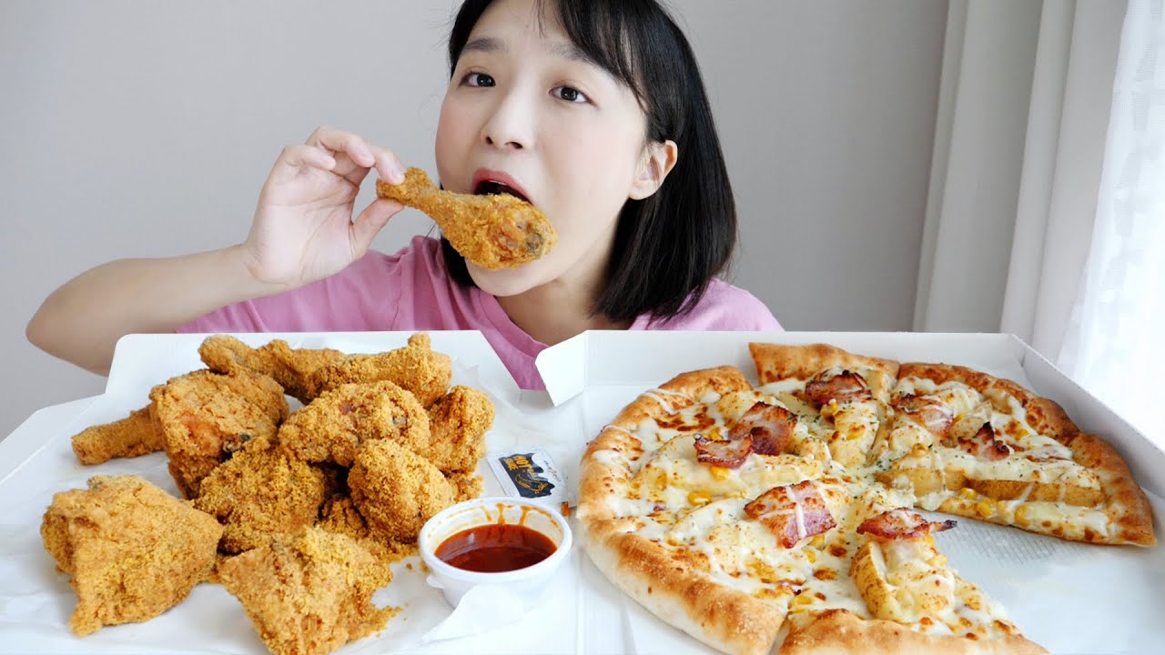 피자나라 치킨공주 먹방 _ 피자와 치킨을 한꺼번에 먹을 수 있는 천국같은 곳🍕🍗 :D