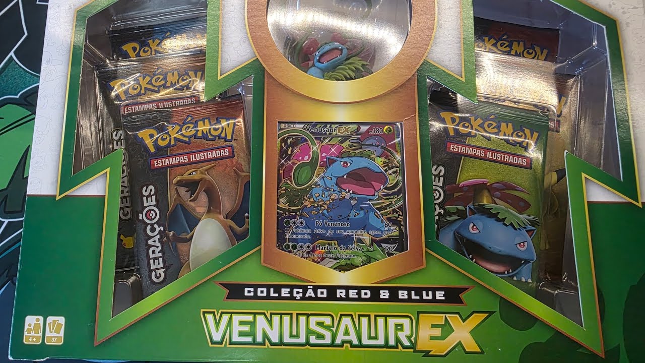 Box de 9 anos atrás! Abri uma box do venusaur de gerações!