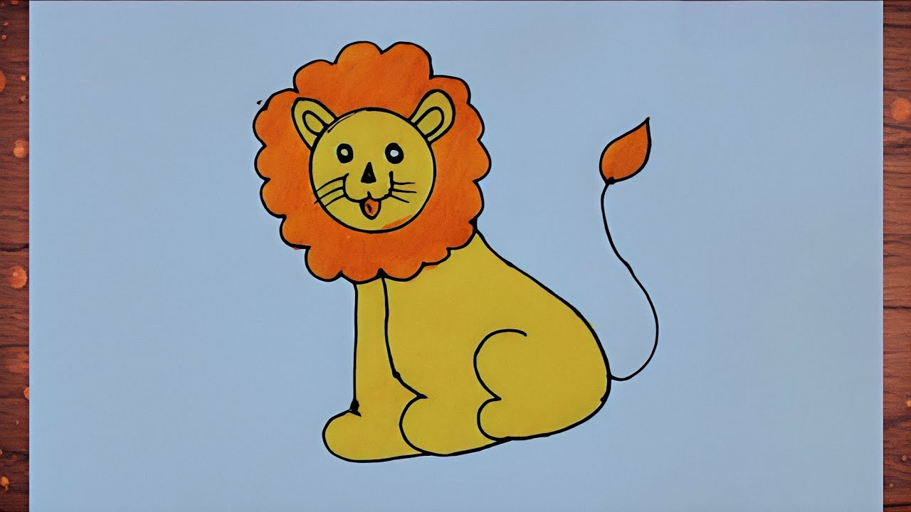 Lion drawing || lion easy drawing || Lion ki drawing kaise banaen || lion drawing simple 