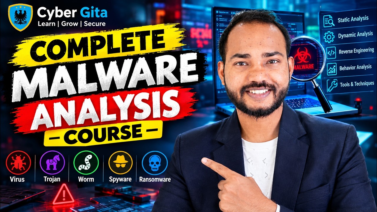 Complete Malware Analysis Course: From Basics to Advanced Reverse Engineering (Ethical Hacking)