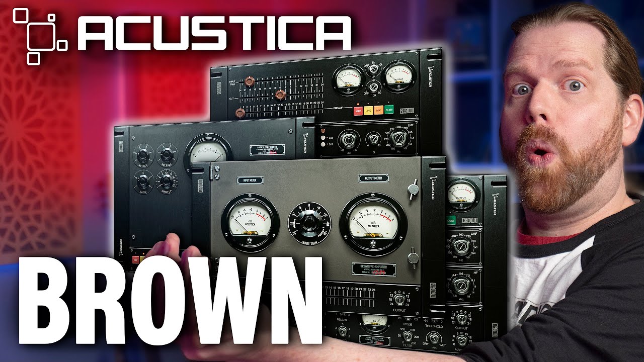 Получите настоящий АНАЛОГОВЫЙ звук с помощью пакета плагинов Acustica Audio Brown!