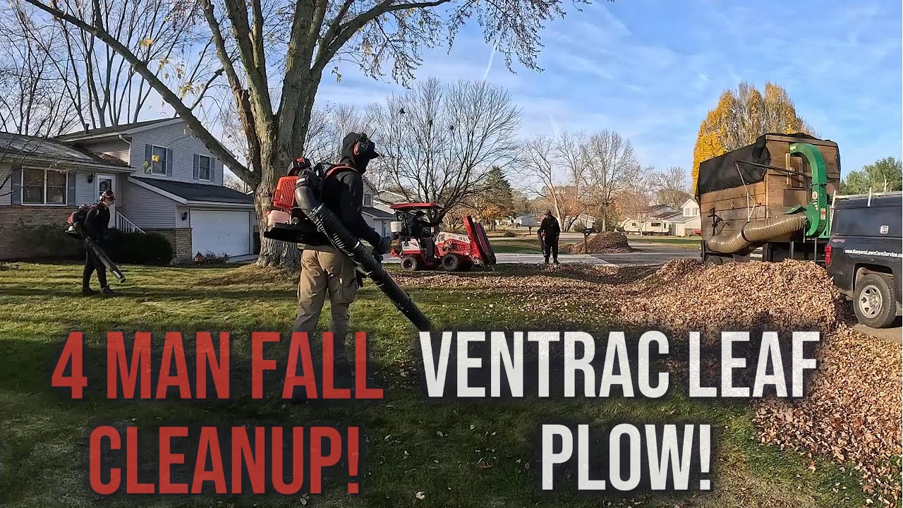 Fall Cleanup Made EASY with Ventrac Leaf Plow!