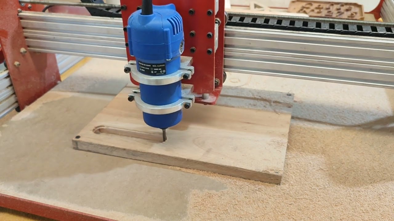 base de lámpara con router cnc cigarra24 más grabado y corte láser.