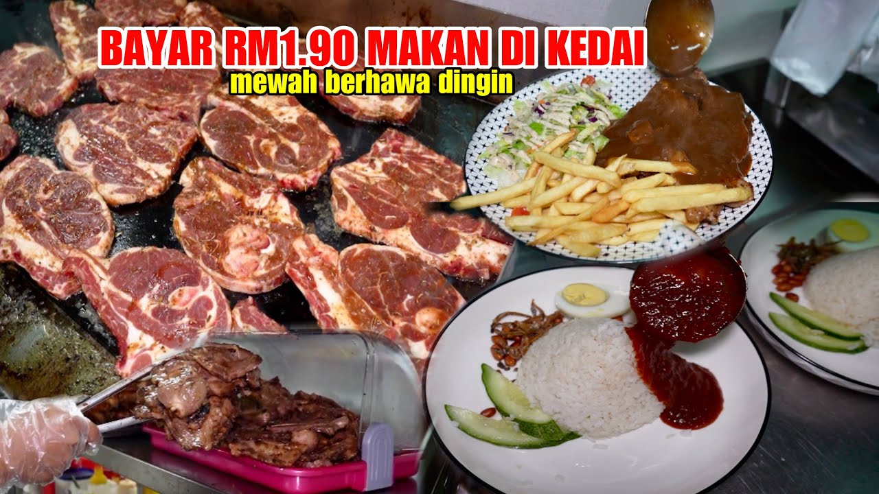 NASI LEMAK LAMBCHOP RM1.90 HABIS 100 KILO SETIAP HARI SAMPAI TAK CUKUP