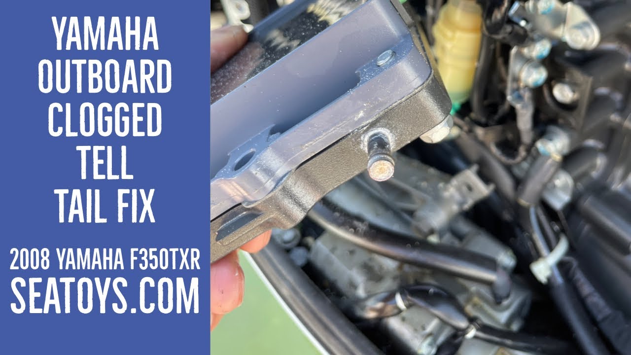 Yamaha Outboard How to Clean Clogged Tell Tail. The Real Fix  @seatoys