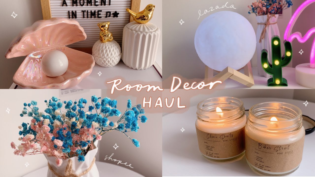 room decor + furniture haul 🔮 (shopee & lazada)