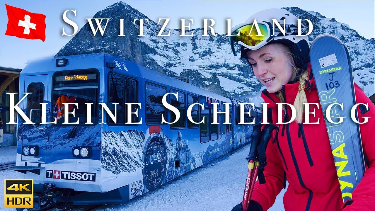 Kleine Scheidegg, Switzerland - 4K Relaxing Walk in Swiss Alps