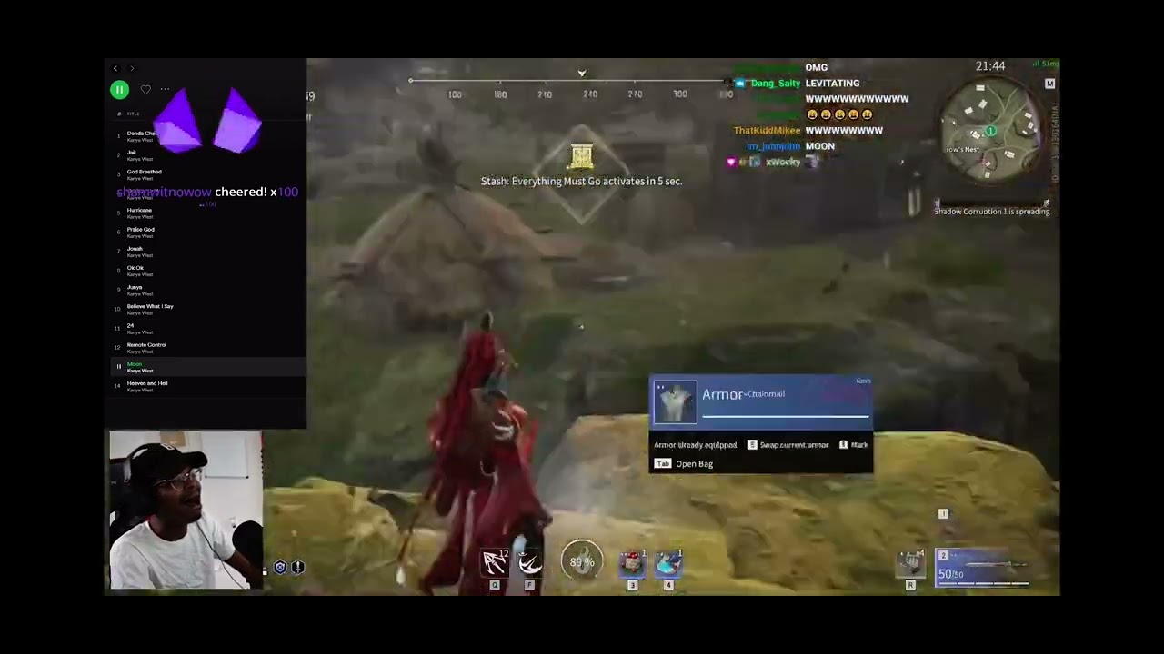 IMDONTAI REACTS TO MOON BY KANYE WEST-(DELETED STREAM!!!)