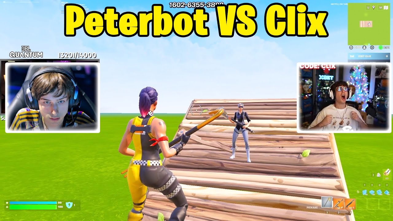 Clix VS Peterbot 1v1 Buildfights