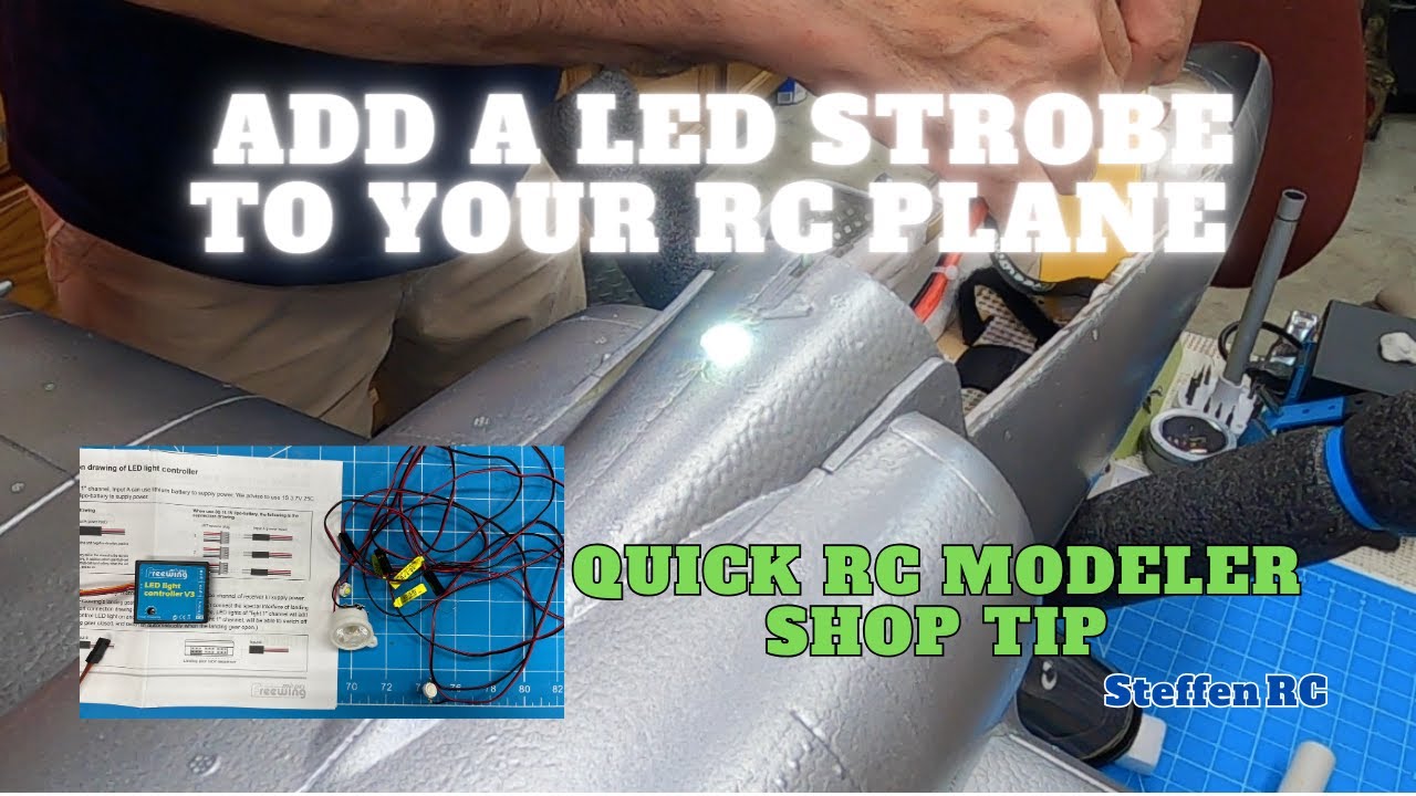 How to add LED light to rc plane
