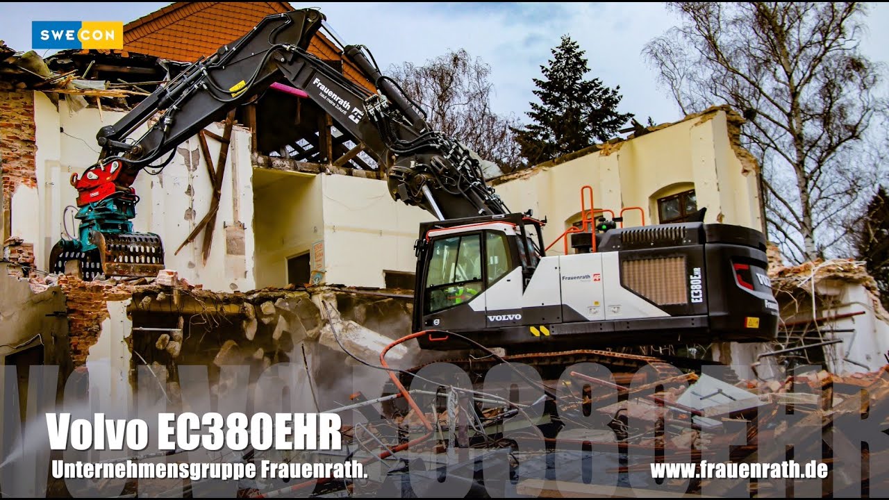 Volvo EC380EHR... Unternehmensgruppe Frauenrath beim Einsatz mit Erdbauausr&uuml;stung in Dresden.