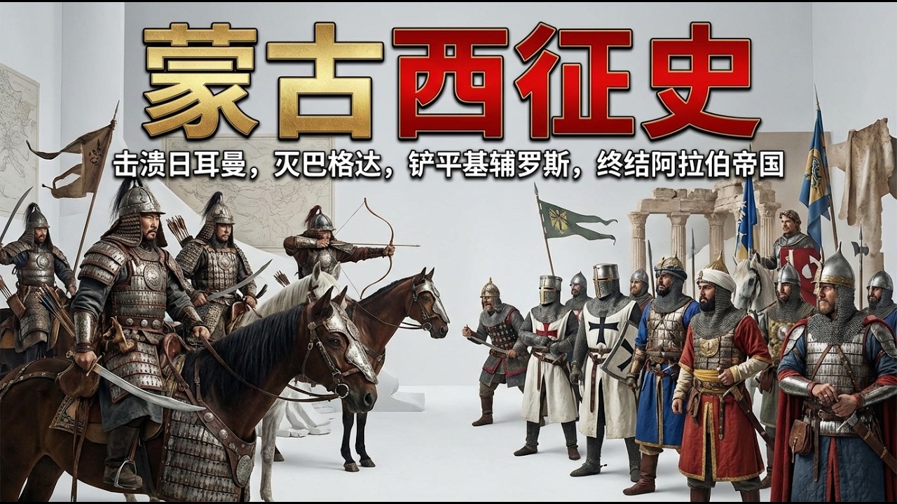 蒙古帝国三次西征到底有多恐怖？| 击溃日耳曼，灭巴格达，铲平基辅罗斯，终结阿拉伯帝国