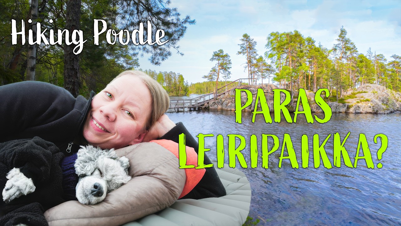 Täydellinen telttapaikka? Yön yli retki kauniissa järvimaisemissa Pukalassa | Retkipuudeli Topi