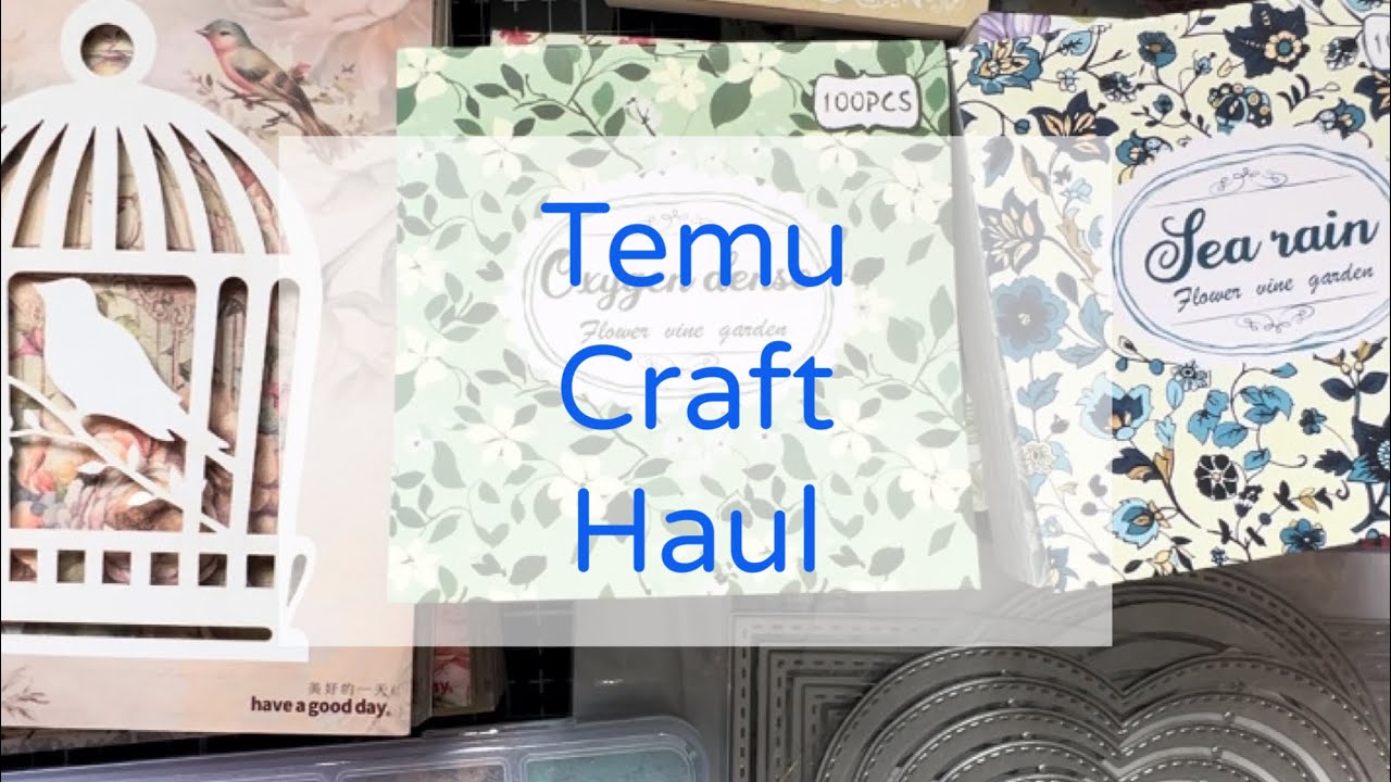 Temu Craft Haul June 2024 - Papers, Stickers, Dies & More