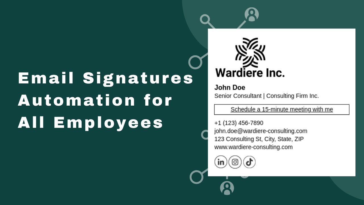 Centralized Email Signature Management with Automation