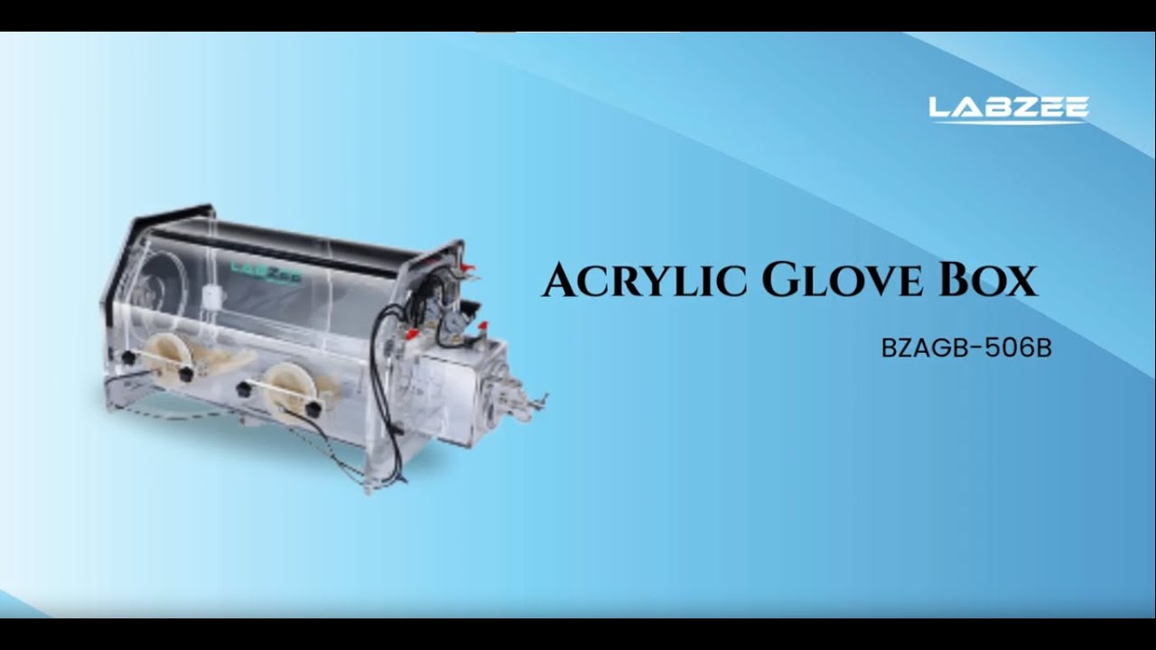 Labzee Acrylic Glove Box BZAGB-506B | Compact, Sealed Workspace for Solo Lab Operations