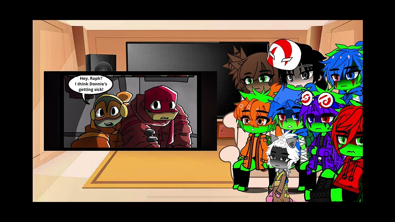 ROTTMNT reacts to I care//(1/3)//comic dub// original?￼