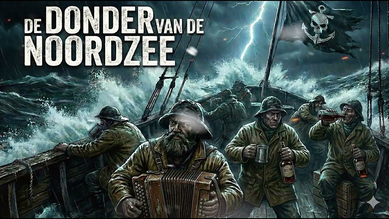 De Donder van de Noordzee (Official Music Video) | Epic Hardstyle Dutch Sea Song 🌊⚡