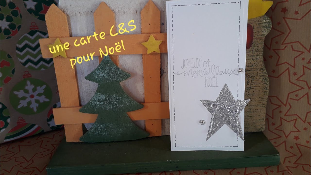 Carte de Noël facile et rapide/tuto.