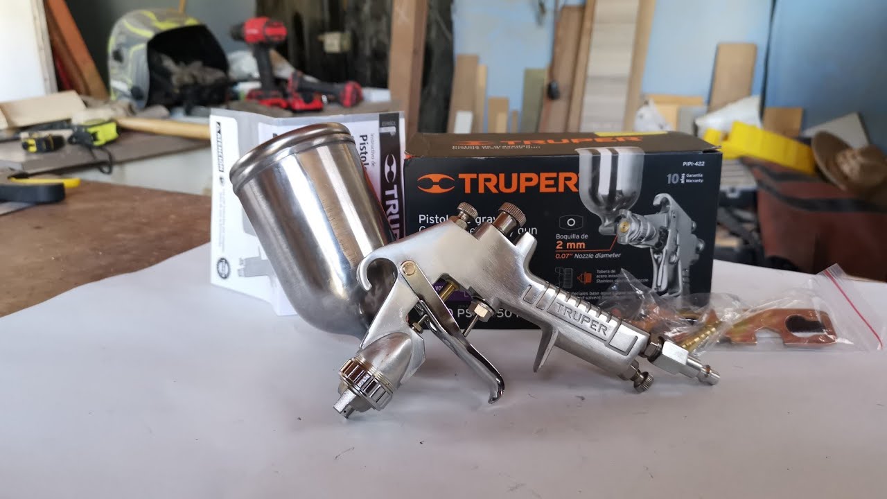pistola de gravedad marca truper serie 400