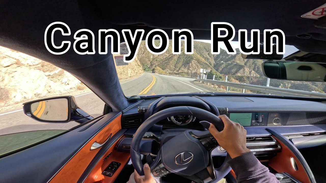 LC 500 canyon cruising with Lexus F cars