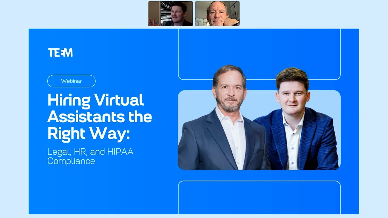 Hiring Virtual Assistants the Right Way: Legal, HR, and HIPAA Compliance - Dr. Joe DeLoach