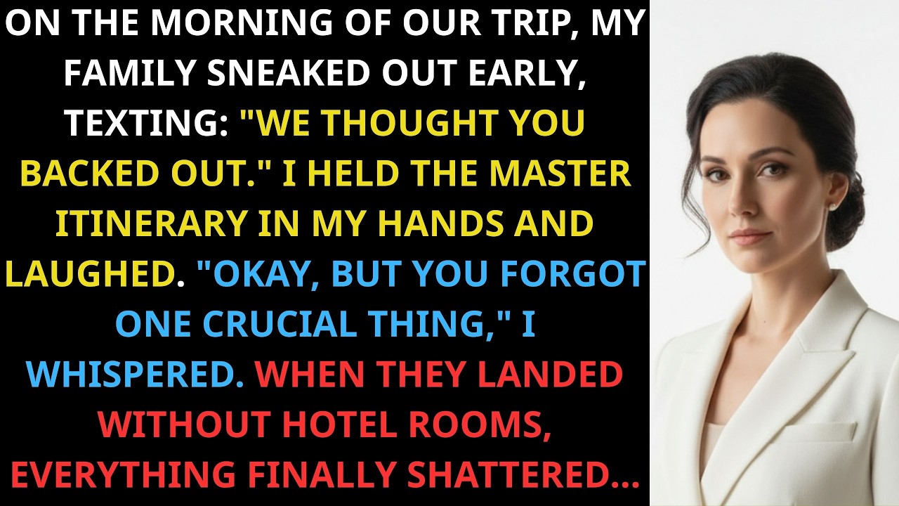 On Trip, Family Texted “We Thought You Backed Out”—I Laughed “Enjoy Landing Without The Hotel Rooms”