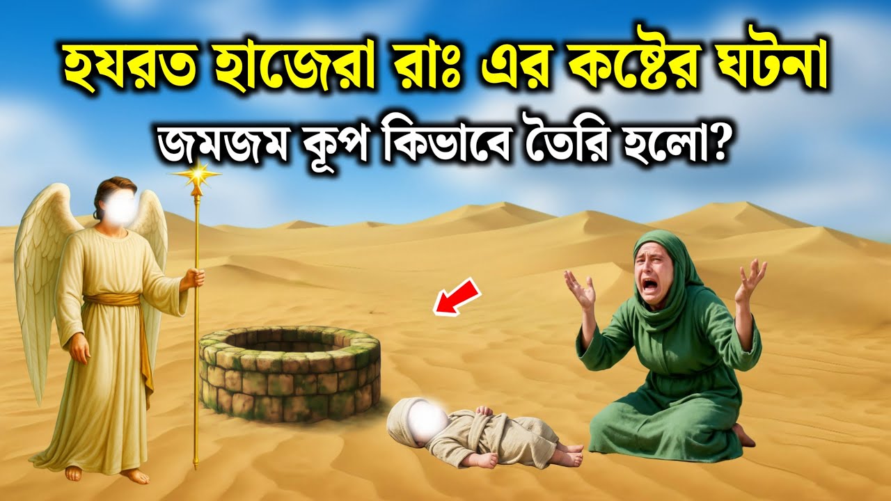 হযরত হাজেরা রাঃ এর কষ্টের ঘটনা | জমজম কূপ কিভাবে তৈরি হলো? | ইসলামিক কাহিনী | Special History