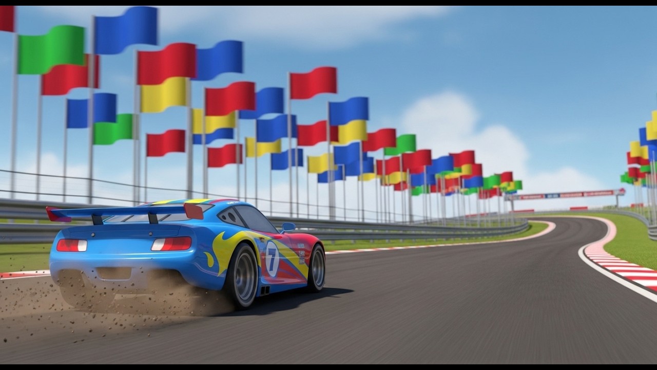 Racing Cars Adventure | Exciting Kids Song | Preschool Sing Along